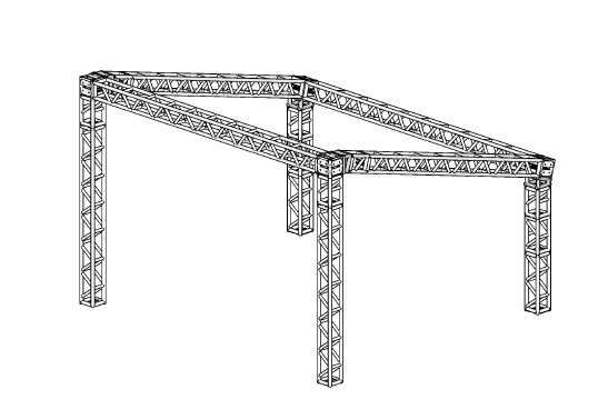 Desenho técnico tenda 5x5m